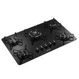 Cooktop Consul 5 Bocas Vidro Preto QuadriChama Bivolt CDD75