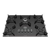 Cooktop Dako Turbo DC5VTZ-PS0 Superautomático 5 Bocas Bivolt Preto