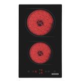 Cooktop Eletrico Tramontina Dominó Touch 2 Queimadores 30cm Vidro Preto 220V 94748/220