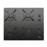 Cooktop Fischer 4 Bocas, a Gás, Mesa Vidro Temperado - 26342-57175