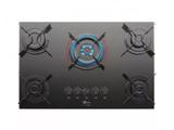 Cooktop Fischer 5 bocas Tripla Chama Fit Line Gás Mesa Vidro 26300-57079