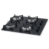 Cooktop Fischer Chama Rápida 4 Bocas Vidro Preto
