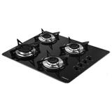 Cooktop Fogatti 4 Bocas à Gás Vidro V400