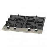 Cooktop Inox 4 Bocas a Gás Platinium Prime Fischer Bivolt Preto