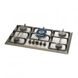 Cooktop Inox 5 Bocas a Gás Tripla Chama Infinity Fischer Grafite