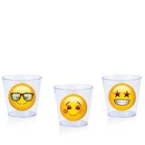 Copinho de Acrílico para Doces Emoji 10 unidades - Festabox