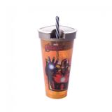 Copo 2 em 1 homem de ferro 540ml - Plasutil