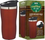 COPO ACO INOX 450ml COFFEE TO GO - VERMELHO - Mor
