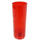 Copo acrilico drink com pisca vermelho 350ml - dasppel