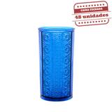 Copo Acrílico Durável Suiço Azul Neon 350ml 48 unidades Bezavel - Festabox