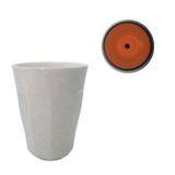 Copo agua Creme Com Ventosa Antiqueda 280ml Nao Cai - Ab midia