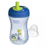 Copo Bebê Azul Advanced Cup 12m+ 266ml Dino Chicco 6941200