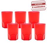 Copo Boteco Dose Whisky Vermelho 200ml 6 unidades Bezavel - Festabox