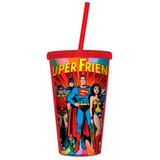 Copo Canudo Dc Comics Super Friends - Versare anos dourados