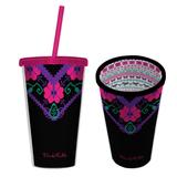 Copo Canudo Frida Kahlo Embroidery - Urban