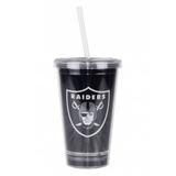 Copo Canudo Oakland Raiders NFL 480 ml