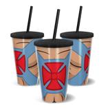 Copo Canudo Parede Dupla 500ml GUERREIRO - Beek