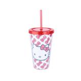 Copo Canudo Plastico Hello Kitty Laces 500 ml - Urban