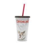 Copo canudo plastico wb gr nice and monster fd branco 10x6.5x15.6cm 500ml - Urban