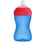 Copo com Bico Macio MY GRIPPY AVENT Philips AZUL/VERMELHO 300ML SCF802/01 - Philips avent