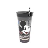 Copo com canudo 2 em 1 mickey vintage - Plasútil