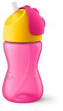 Copo com Canudo Dinossauro Rosa 300ml - Philips Avent