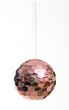 Copo Com Canudo Redondo Disco Globinho Com Brilho 580ml Rosa - Cromus