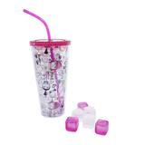 Copo Com Cubos De Gelo Meninas 600ml - Minions Meu Malvado Favorito - Village