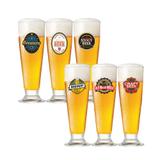 Copo de Cerveja Tulipa Vidro 300ML 6PÇS - 29466 - Happy hour