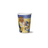Copo de Papel Descartável Bela e a Fera 180ml 08 unidades Regina Festas