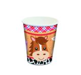 Copo de Papel Fazendinha 180 ML C/8 - Junco