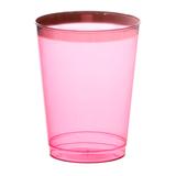 Copo de Plástico Descartável de Luxo Color Carmin de 300ml Decorplastic com 8 un.