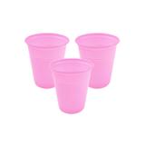 Copo de Plástico Descartável Rosa 200ml Pacote c/ 50un Trik Trik