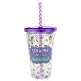 Copo De Plástico Sem Adiar Ser Feliz 500 ml Clink