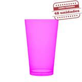 Copo de Suco Calderetta Durável Lilás 500ml 48 unidades Bezavel - Festabox