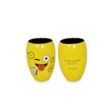 Copo de suco de cerâmica mondoceram diverticon profissões psicologia 400ml-amarelo - Mondoceram gourmet
