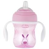 Copo de Transição - 250 Ml - Com Bico de Silicone - +4 Meses - Rosa - Chicco