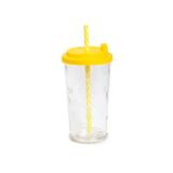 Copo De Vidro 240Ml Amarelo 8X8X14Cm - Cromus