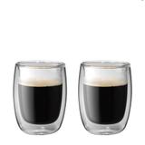 Copo de Vidro Cappucino Zwilling C/ Parede Dupla 200ML 2PÇS