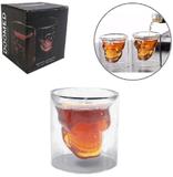 Copo De Vidro Caveira 150ml - Golden rio