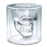 Copo De Vidro Caveira 150ml - Versare anos dourados