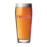 Copo de vidro cerveja trooper iron maiden 500ml