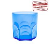 Copo de Whisky Durável Azul 340ml 75 unidades Bezavel - Festabox