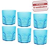 Copo de Whisky Durável Azul Tiffany 340ml 6 unidades Bezavel - Festabox