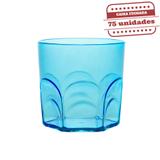 Copo de Whisky Durável Azul Tiffany 340ml 75 unidades Bezavel - Festabox