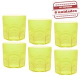 Copo de Whisky Durável Verde Neon 340ml 6 unidades Bezavel - Festabox