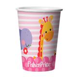 Copo Descartável Chá de Bebê Rosa 08 unidades Fisher Price Regina Festas