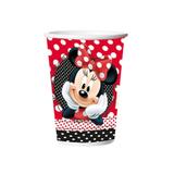 Copo Descartável Minnie Vermelha 08 unidades Regina Festas