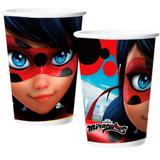 Copo Descartável Miraculous Ladybug 08 unidades Regina Festas