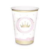 Copo Descartável Princesa Vintage 240ml 08 unidades Cromus